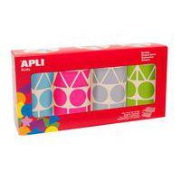 4 rouleaux gommettes géométriques 27mm peps - Image principale