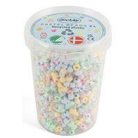 Seau 1580 perles plastique 50% recyclé pastel - Image principale