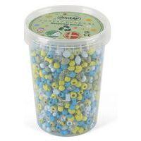 Seau 1580 perles plastique 50% recyclé bleu/vert - Image principale