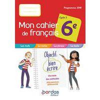 Mon cahier de francais 6e 201 9 cahier de l'eleve - Image principale