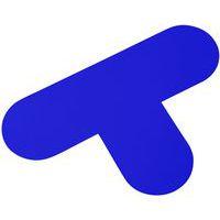 Lot de 10 Autocollant marquage au sol en T 200x300 bleu - Manutan - Image 3