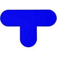 Lot de 10 Autocollant marquage au sol en T 200x300 bleu - Manutan - Image principale