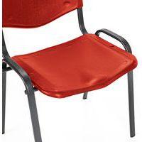 Chaise coques plastique rouges struct noire Ek wo - Image 4