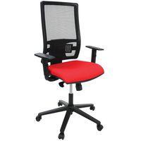 Fauteuil Office dossier résille assise tissu coloris rouge - Image principale