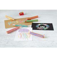 Etui 6 crayons woody pastel + 1 taille-crayons - Image 2