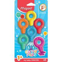 Lot de 6 baby crayons cire colorpeps - Image principale