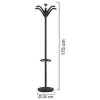 Portemanteau Flora noir 6 Patères - Image 4