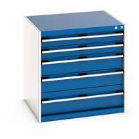 Armoire d'atelier à tiroirs Bott SL87 Ht 80 cm 5 tiroirs Gris/Bleu - Image 3