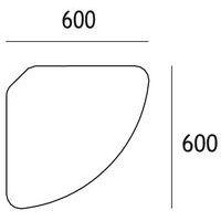 Table Géométra 1/4 rond 60x60 cm - Manutan Expert - Image 3
