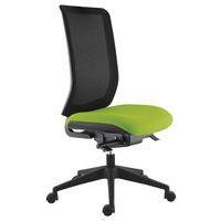 Chaise de bureau Max dossier résille noire assise pistache - Image principale