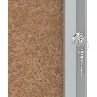 Vitrine d'intérieur Nobo à fond en liège 9 x A4 - Image 4