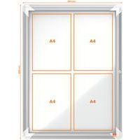 Vitrine d'extérieur Nobo à fond magnétique 4 x A4 - Image 5