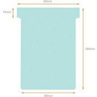 Lot de 100 Fiches T Nobo Indice 3 bleues - Image 2