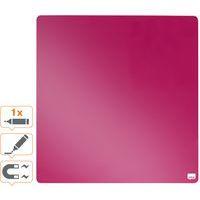 Tableau mémo carré magnétique - 360 x 360 mm - rose- Nobo - Image 5