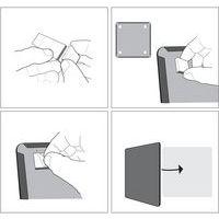 Tableau mémo carré magnétique - 360 x 360 mm - rose- Nobo - Image 3