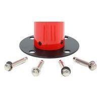 Poteau de balisage Rouge à fixer au sol Sangle de 2 m Rouge/blanc - Image 5