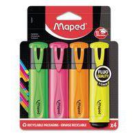 Pochette 4 gros fluo Maped assortis - Image principale