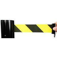 Poteau Noir double sangle de 2 m Noir/jaune - Image 2