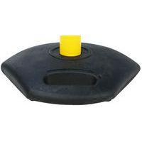 Kit socle et poteau PVC à sangle - jaune/noir - 90 cm - Image 2