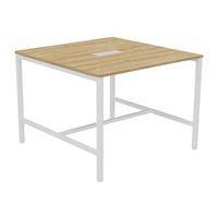 Table haute Astro 140 x 143 cm pied métal et top access - Image 3