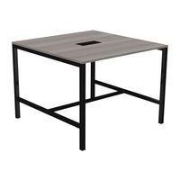 Table haute Astro 140 x 143 cm pied métal et top access - Image 4