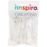 Epingles kilt argenté à 3 anneaux 76mm (lot de 10) - Image 3