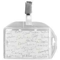 Lot de 25 Badge de sécurité 1 carte - avec clip - Manutan - Image 4