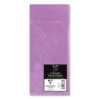 Sachet 6 feuilles papier de soie 50x70 cm lila - Image principale