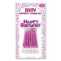 Set de 12 bougies pour gâteau colorées - Clairefontaine - Image principale