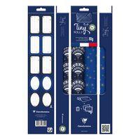 Pack rouleaux,bolduc,5x0,35m,papier cadeau,bleu/or - Image 2