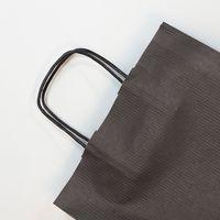 Paquet de 25 sacs kraft vergé 100g, 22x10x27cm, Noir - Image 2