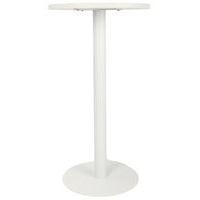 Table de réunion haute Easy Office pied métal Ø 80 cm Blanc - Manutan Expert - Image 5