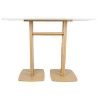 Table de réunion haute Woody 6 personnes plateau uni - Manutan Expert - Image 2