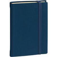 Carnet de note 24 ligné en soie 16x24 cm marine - Image principale