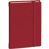 Carnet de note 24 ligné en soie 16x24 cm bordeaux - Image principale