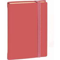 Carnet de note 15 ligné en soie avec élastique corail - Image principale