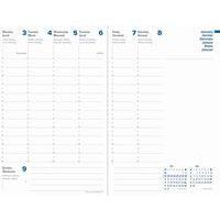 Recharge pour agenda hebdomadaire 2025 president recyclé noir - Image 4