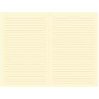 Carnet de note 24 ligné en soie 16x24 cm marine - Image 2