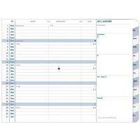 Agenda mensuel 2025 12 mois Club Plain - 10x15 cm - Noir - Image 2