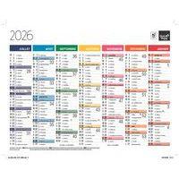Lot de 10 Calendrier banque fr arc en ciel par 10 - 27x21cm - Image 2