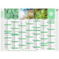 Lot de 10 Calendrier banque recyclé fr equology par 10 - 55x40,5cm - Image 2