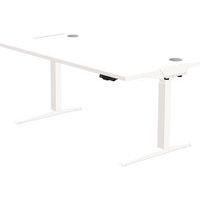 Bureau réglable Levado -Piètement blanc Plateau 120cm Blanc - Image principale