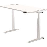 Bureau réglable Levado -Piètement gris Plateau 140cm Gris - Image principale