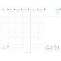 Recharge pour agenda hebdomadaire 2025 president recyclé bleu - Image 2