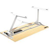 Bureau réglable Levado -Piètement blanc Plateau 140cm Érable - Image 3