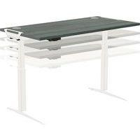 Bureau réglable Levado -Piètement blanc Plateau 180cm Chêne - Image 2