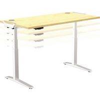 Bureau réglable Levado -Piètement gris Plateau 160cm Érable - Image 5