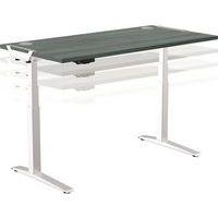 Bureau réglable Levado -Piètement gris Plateau 160cm Chêne - Image 2