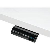 Bureau réglable Cambio -Piètement gris Plateau 180cm Blanc - Image 3