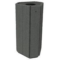 Poubelle Parc Hexagonale porte sac 100 Coloris gris - Image principale